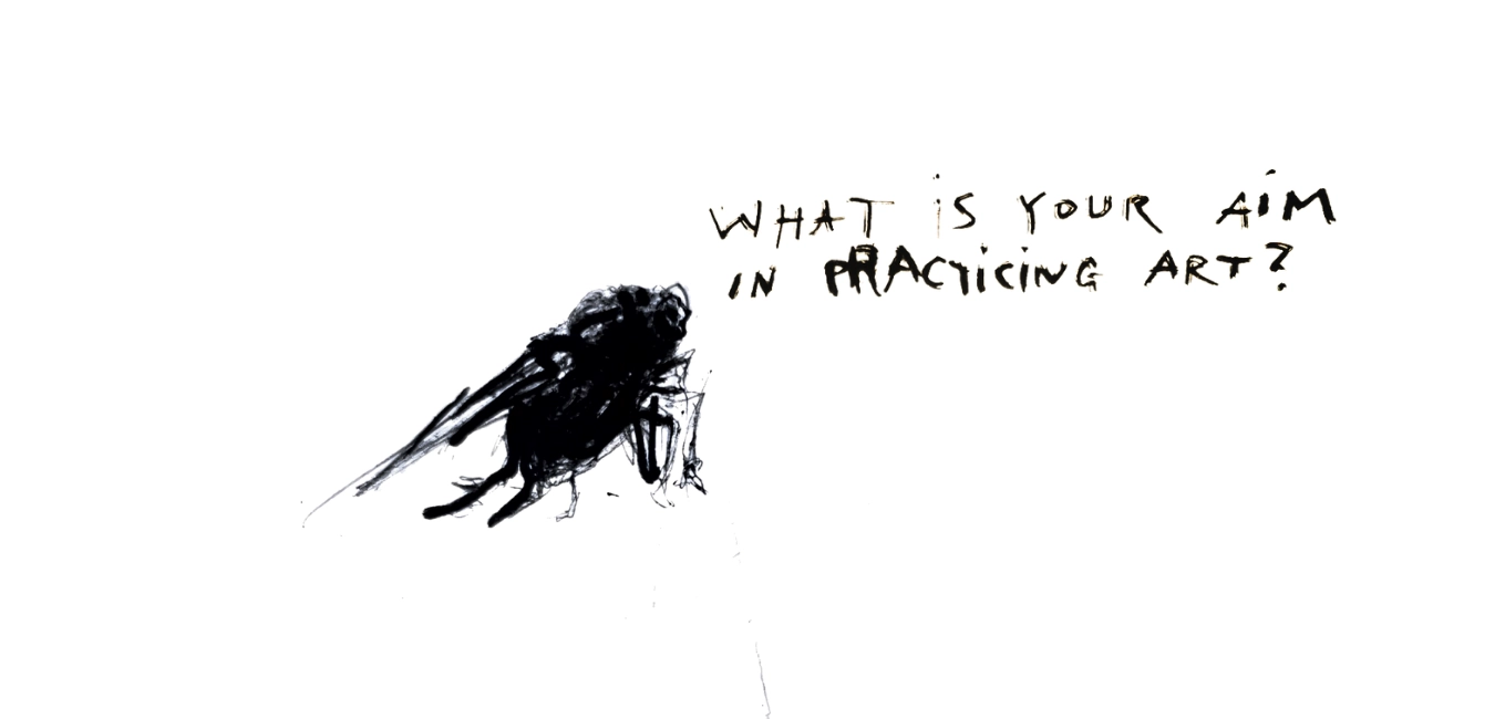 wittgensteins-fly A drawing of a fly linked with Wittgenstein, symbolizing philosophical concepts and artistic inspiration.